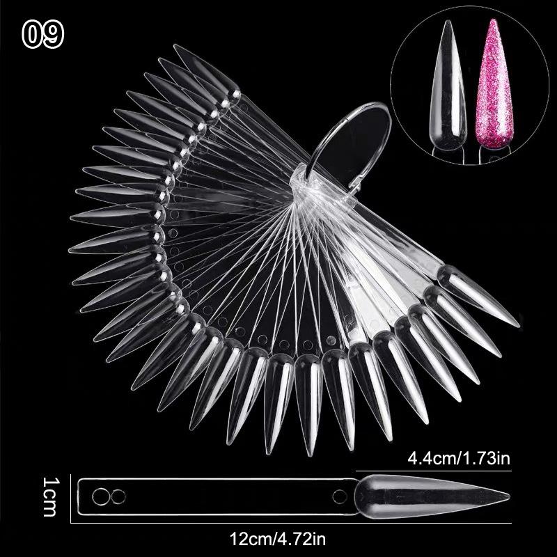 Nail Swatches Color Card Display Board Gel Polish Template Nail Art Tips Sample Stand Nail Polish Practice Desktop Storage