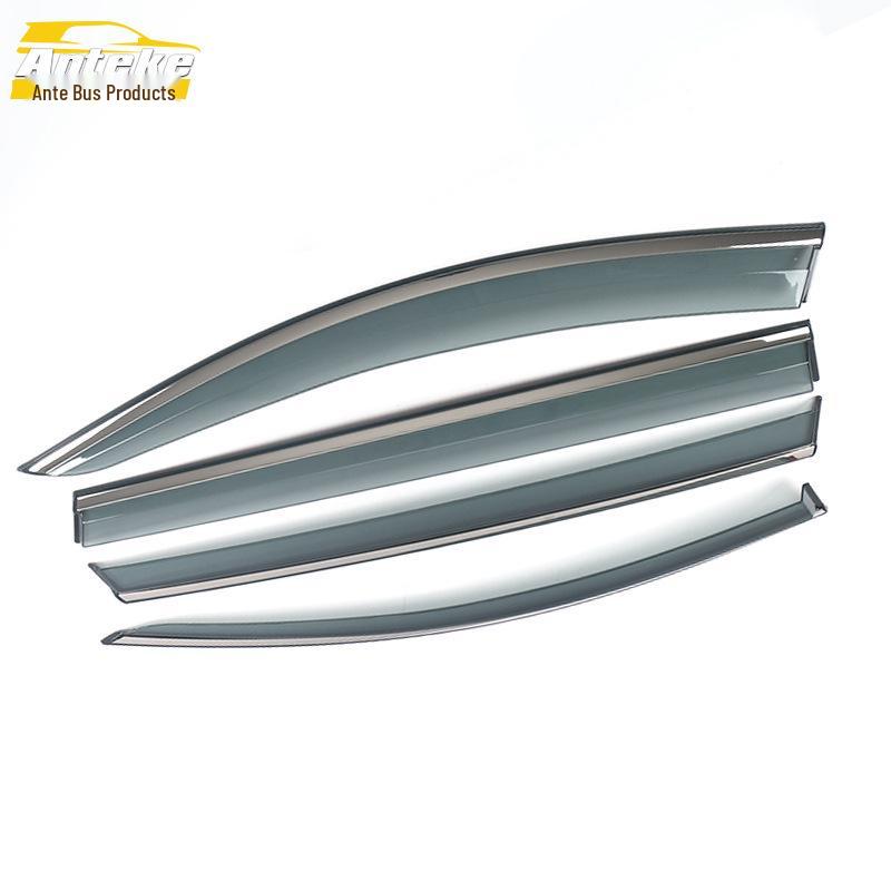 Hyundai 2019 Santa Fe Stainless Steel Rain Guards & Deflectors Trim