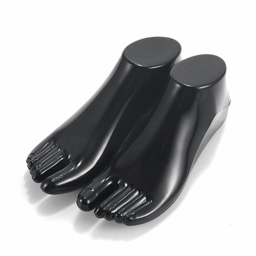 1Pair New Plastic Female Feet Thicken Hollow Mannequin Foot Model Bottom Shoe Support Sock Display Foot Ankle Chain Display