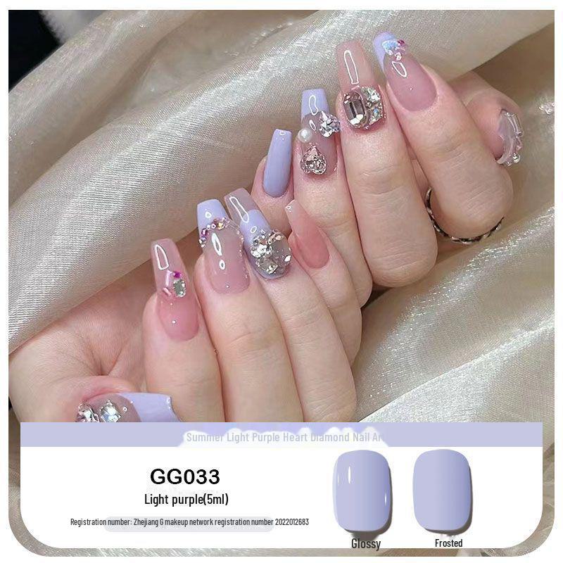 Platinum Haifei Nude Ice Gel Nail Polish - Trendy Transparent Nude from Xiaohongshu