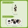 Black Rose And Gold Leaf Wall Sticker Light Luxury Living Room Entryway Self Adhesive Wallpaper