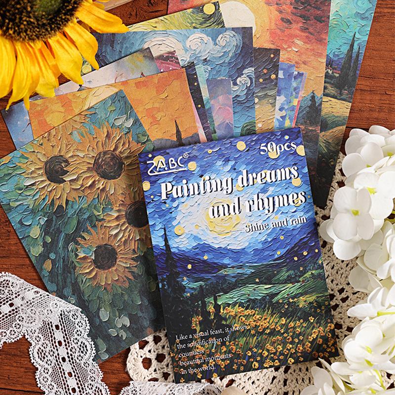 50 φύλλα/βιβλίο Χαρτί Scrapbook Κινούμενα Σχέδια Τοπίο Χαρακτήρας Στυλ Μικρός Πρίγκιπας Ιριδίζον Εγχειρίδιο Scrapbook Διακόσμηση Ημερολογίου