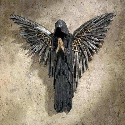Neu Seele Soldat Skulptur Harz Handwerk Hängen Wohnkultur Wand Halloween Dekoration