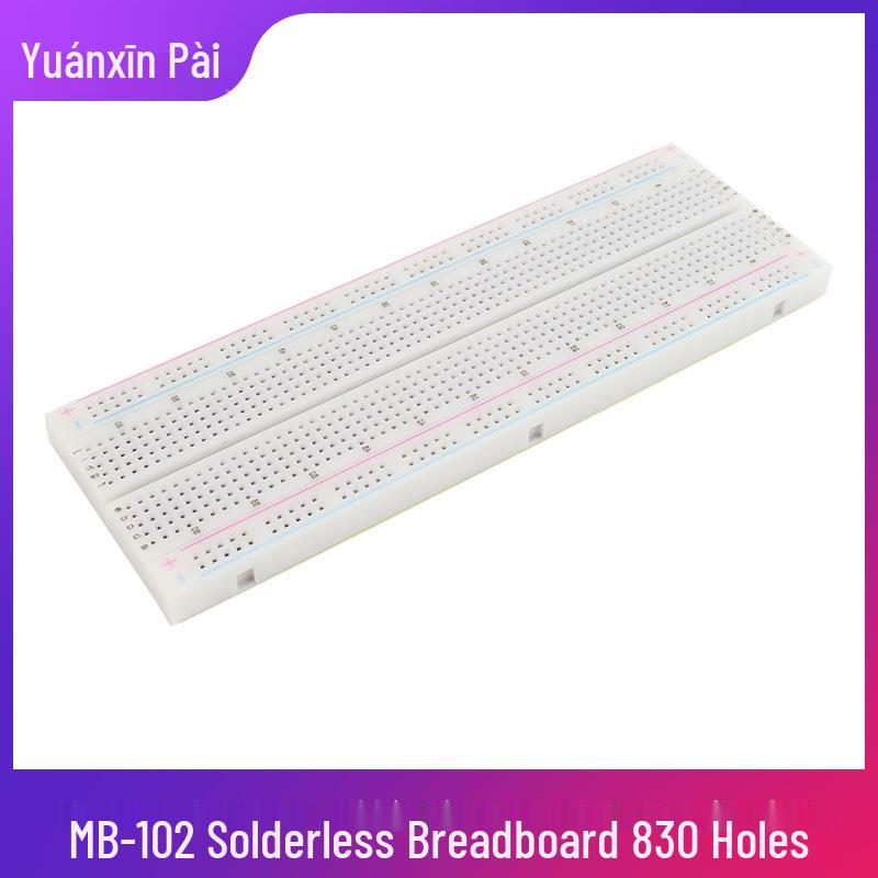 Raspberry Pi 4/3B+ MB-102 Breadboard Experiment Board, 830 Holes, Spliceable, 165x55x10mm