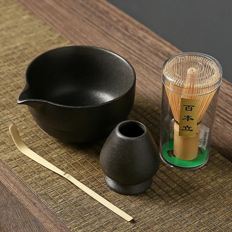 Gruby ceramiczny Stojak na pędzel do herbaty Zestaw miseczek do matchy Song Japońskie Narzędzia do matchy Instrumenty do degustacji herbaty Akcesoria do ceremonii herbaty