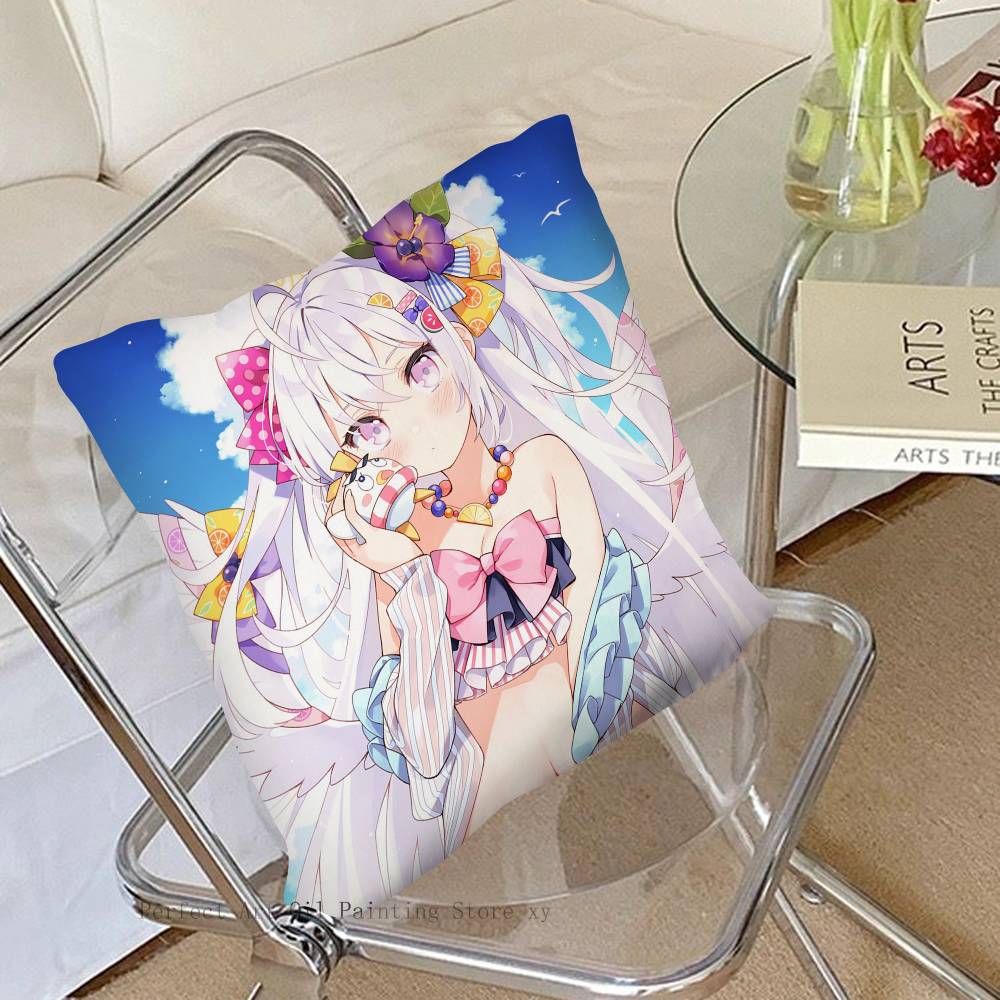 Blue Archive Shirasu Azusa Game Pillow Case Square Pillow Bedroom Sofa Leisure Comfort Cushion Car Living Room Home Decoration