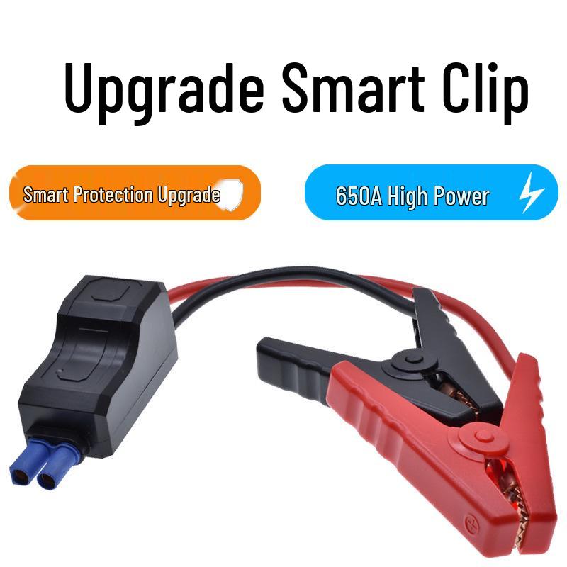 Car Battery Jump Starter Clamps with EC5 Anti-Reverse Crocodile Clips