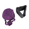 Music Bowl Storage Bag Crystal Singing Bowl Carrying Case with 2 External Pocket Dual Zipper 10in Pure Purple