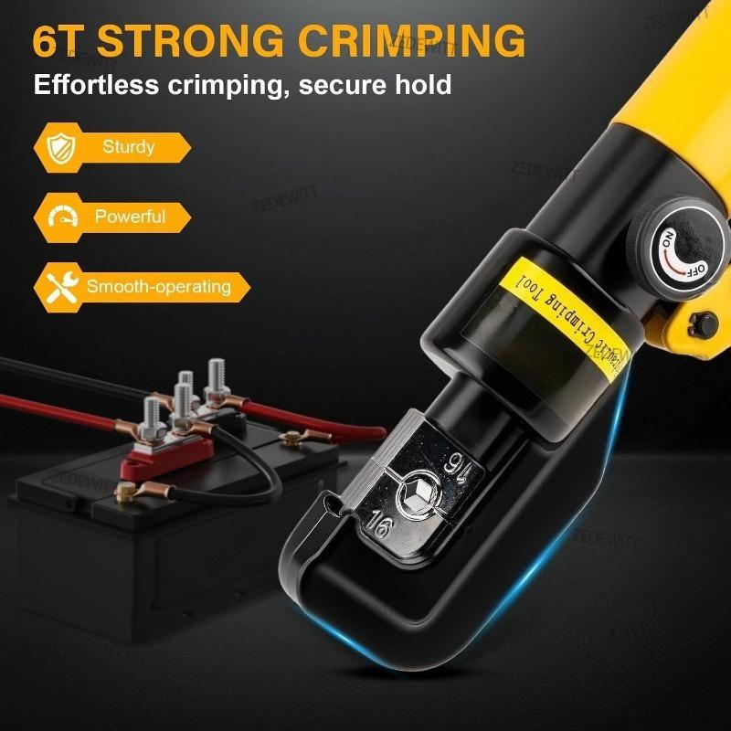 Hydraulic Crimping Pliers Durable 4-70mm² 10T Pressure Home Hydraulic Tools Hydraulic Pliers DIY Cable Terminal Crimping Pliers