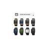 Square Men's Watch Leather Strap Black Simple Slim Stylish Waterproof Casual Business Gift Black Green