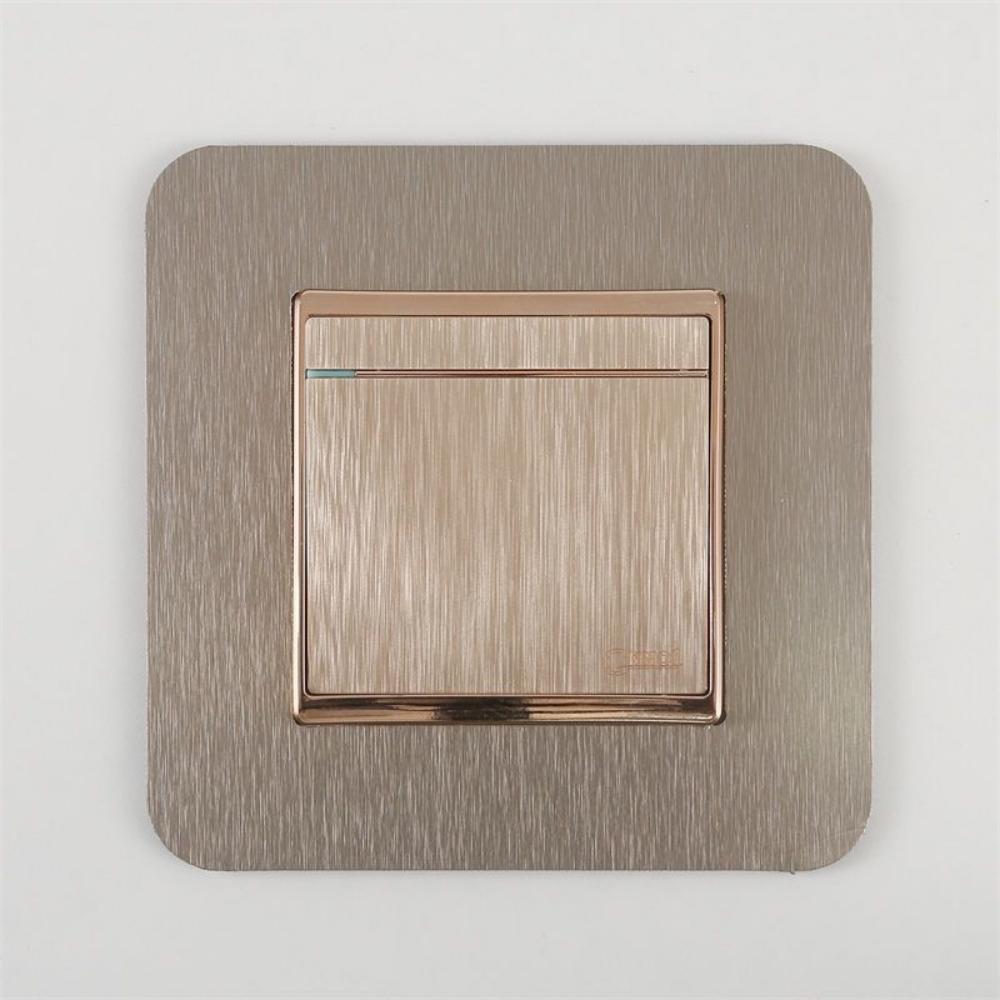 1pc 8.6X8.6cm Switch Protection Cover Socket Wall Sticker Suitable for Home Living Room Decoration
