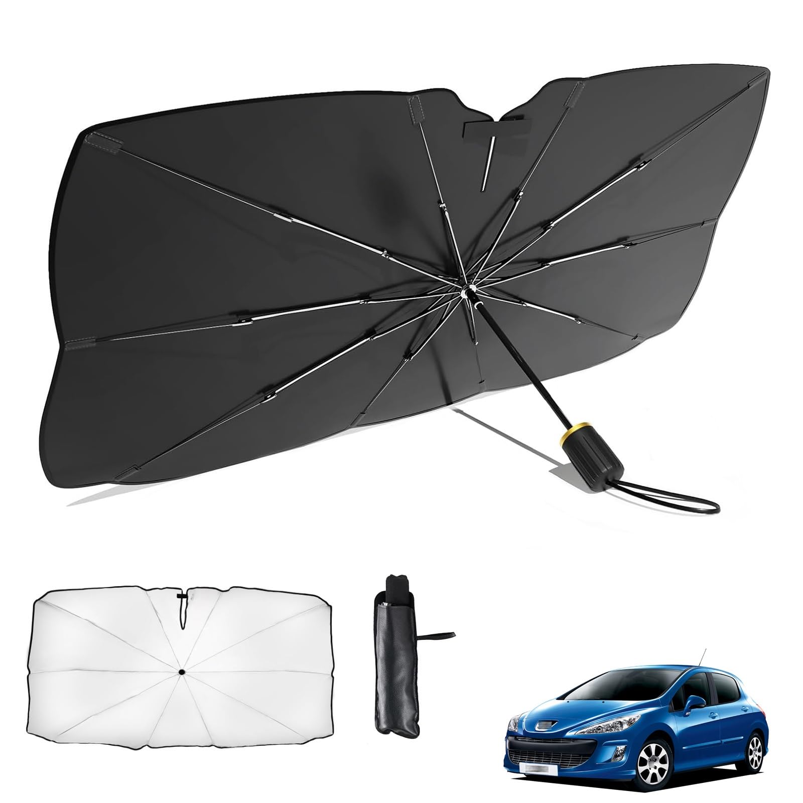 Peugeot 308 Hatchback First Generation T7 Type 2007-2012 Car Umbrella 308 first generation