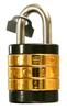 Waki Sangyo Combination Lock with Rounded 23mm VA-102 3-row Lettering,