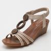 Wedge Sandals Women 'S Platform Women 'S  Summer Casual Soft Bottom Mom Shoes Plus Size Retro Roman Style Shoes