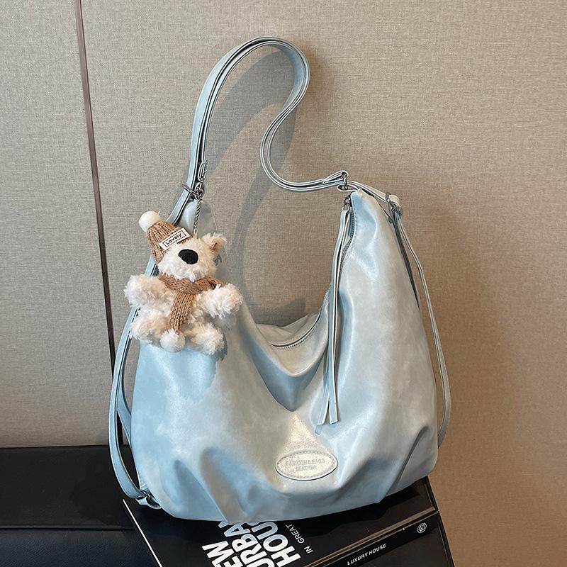 Spring and Summer New Niche Casual Soft Leather Multi-back Backpack Bag Female Students Commute To Class Large-capacity Tote Bag