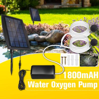 Soldriven syregenerator syreluftare fisktank damm pool akvarium luftpump trädgård fontän vattenpump