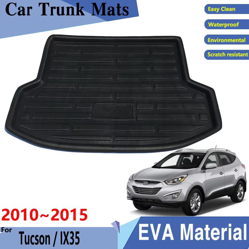 Car Trunk Mat For Hyundai Tucson IX35 2010 2011 2012 2013 2014 2015 Auto Trunk Mats Trunk Rear Easy Clean Pads Car Accessories