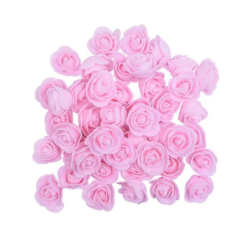 3cm Künstliche Blumen Handgefertigte Blumenmaterialien Schaumstoff Rosenköpfe Valentinstagsrose