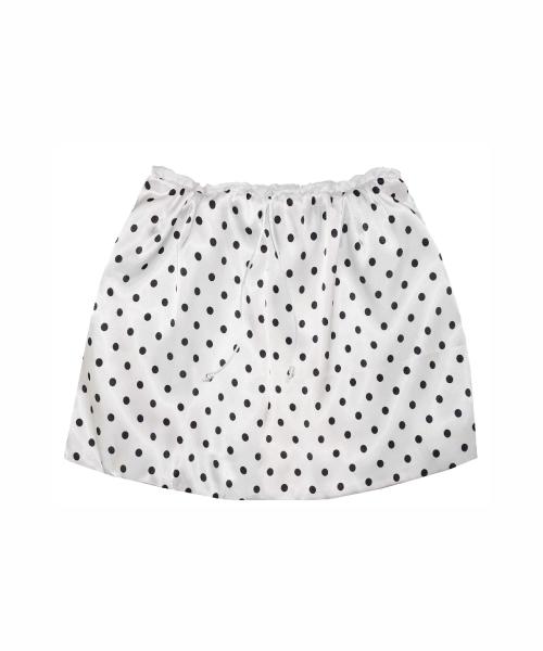 Odeumin Satin Dot Mini Skirt