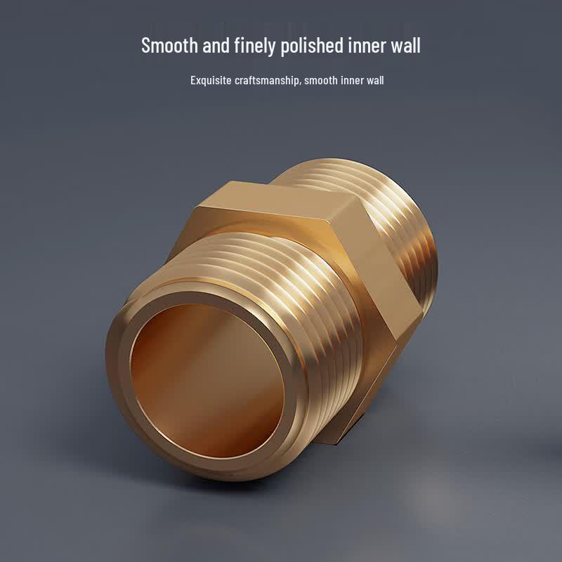 CVBAB Brass Threaded Pipe Nipple Connector