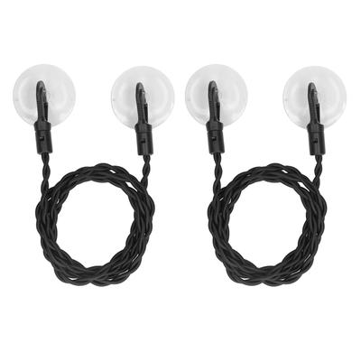 2 Pezzi Stendibiancheria da Viaggio Portatile Retrattile Senza Fori con Ventose Accessori da Campeggio