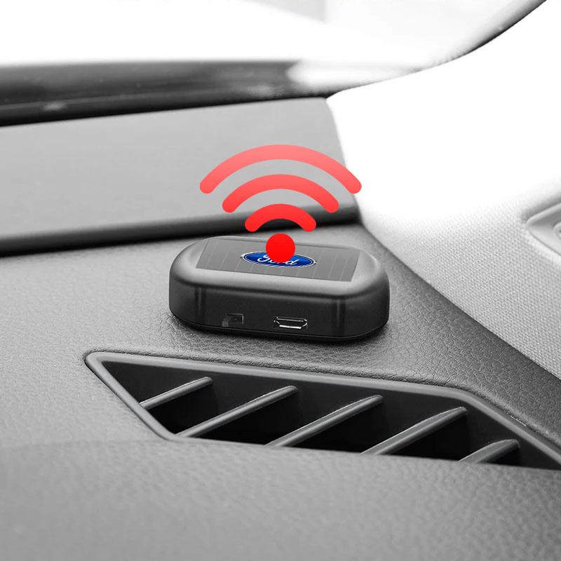 Car Light Solar Powered Simulated Dummy Alarm Wireless Warning Anti-Theft For Ford Focus Mondeo Kuga Fiesta MK7 Escort Explorer Edge 2 4 MK2 MK4