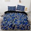 Red Glowing Polygonal Grid Pattern Bedding Collections Exquisite Bed Supplies Set Duvet Cover Bed Comforter Set Luxury Birthday Gift