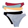 Cotton Thongs for Rise Sexy Seamless Breathable Women Soft Low Ladies Panties Stretchy