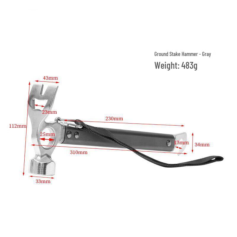Botao Outdoor Stainless Steel Camping Hammer