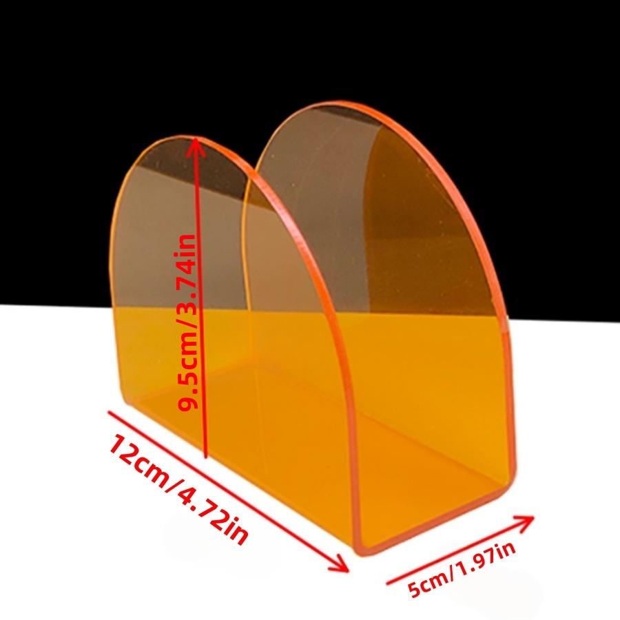 

1 Оранжевый акриловый держатель для салфеток для отеля, ресторана, бара, кафе, держатель для коктейльных салфеток, органайзер для салфеток для свадьбы, фестиваля, вечеринки