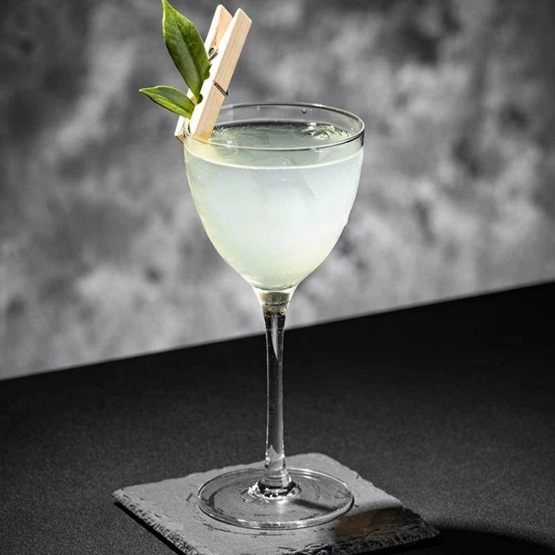 Transparent Cocktail Glasses Cups,Simple Glass Goblet,Classic Champagne Martini Glass Cup,Thin Wine Glasses Cup,Party Bar Tools