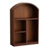 Sturdy Wooden Desktop Organizers Cabinet Clear Glass Front Panel Multipurpose Storage For Home Office Decors