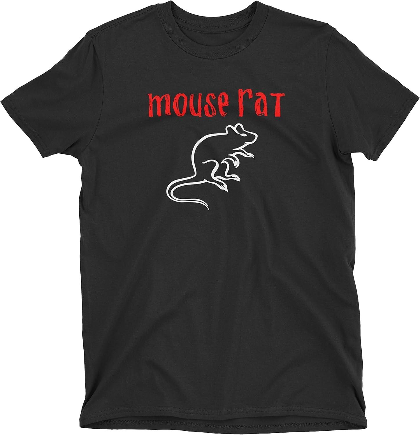 ZJ Designs Parks and Recreation Inspired Mouse Rat Style RingspunTwo-Sided Tee S