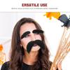 3Pcs Self Adhesive Fake Beard and Eyebrows Set Halloween Costume Thick Facial Hair Mustache Eyebrows Party Cosplay Accessories