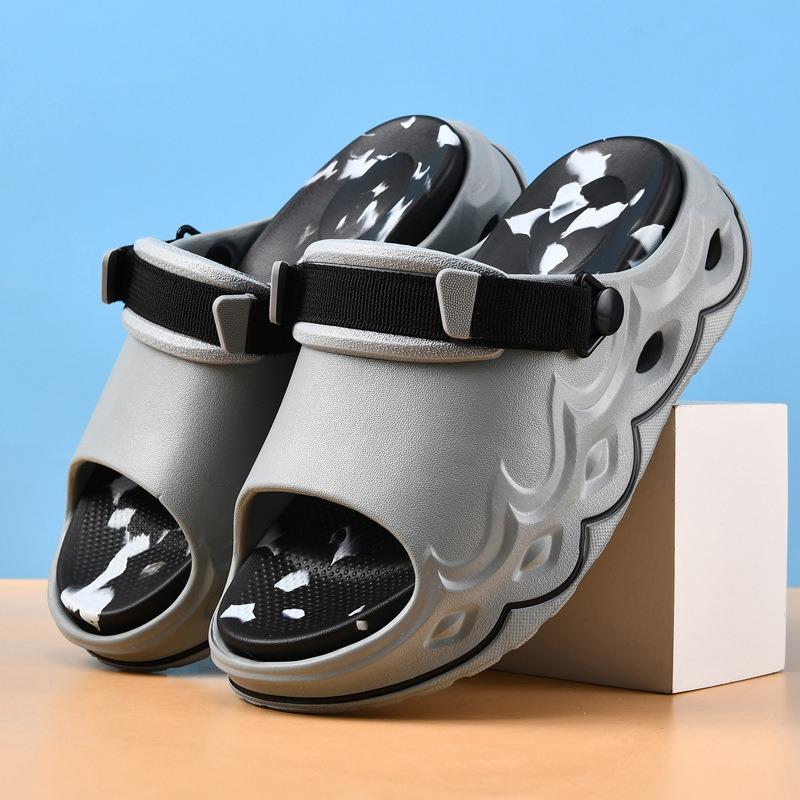 Casual Slippers Men's Lazy One-pedal Summer Couple's New Non-slip, Deodorant Soft Bottom Wear-resistant Outer Wear