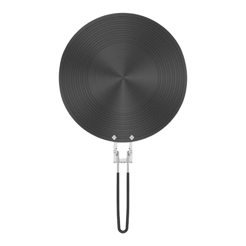 Round Aluminum Heat Conduction Plate Quick Defrosting Tray for Gas Stove Folding Design 6mm Thickness Ideal for Cooking