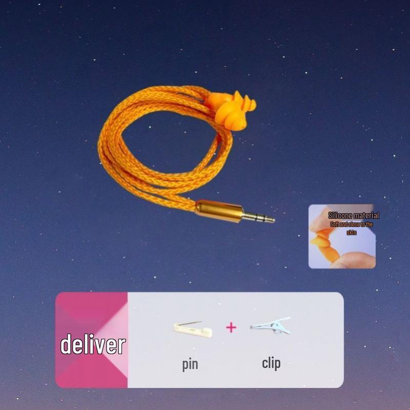 Bluetooth Noise-Cancelling Low Bass HD Wired Earplug Headphones for Work.