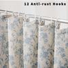 Nordic Vintage Waterproof Shower Curtain