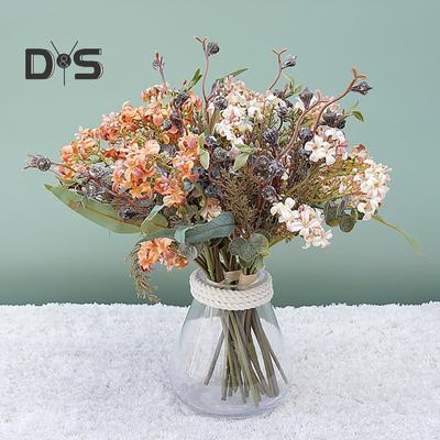 Easy To Maintain Fake Flower Bouquet Fadeless Plastic Everlasting Artificial Flower Bouquet Home Decor