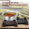 Przenośny piecyk alkoholowy na biwak, grill, piknik, bez zanieczyszczeń