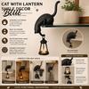 Ornamento Lanterna Gatto Stampato 3D da Appendere con Decorazione Scaffale Carino Che Sbircia Tavolo Accessori Casa Bizzarri Statua Angolo Gancio Portachiavi per Libreria