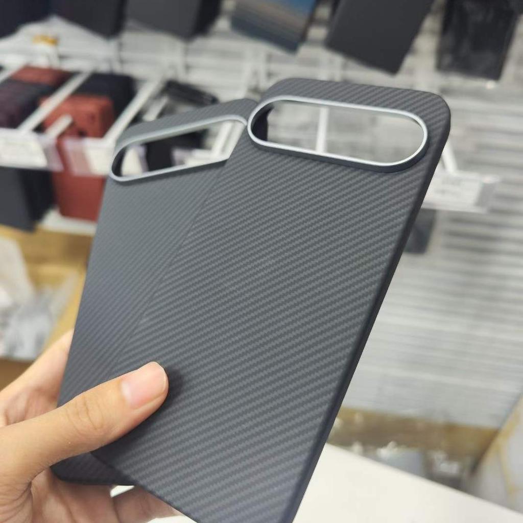 Carbon Fiber for Magsafe Case for Google Pixel 9 Pro / 9 Pro XL / 9 Cases Magnetic 600D Metal Ring Ultra-thin Aramid Fiber Cover