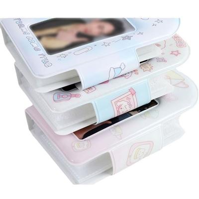 Cute PVC Card Holder Album Cartoon Mini Photo Organizer 3 Inch Photo Protection Cover Gift