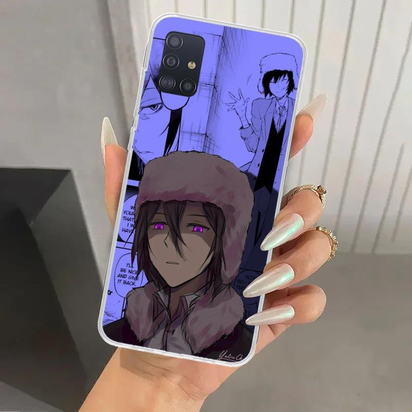 Bungo Stray Dogs Manga Phone Case for Samsung Galaxy A52 A32 A22 A12 A02S A50S A30S A10S Note 20 Ultra 10 Plus S10 A31 A20 A71 A