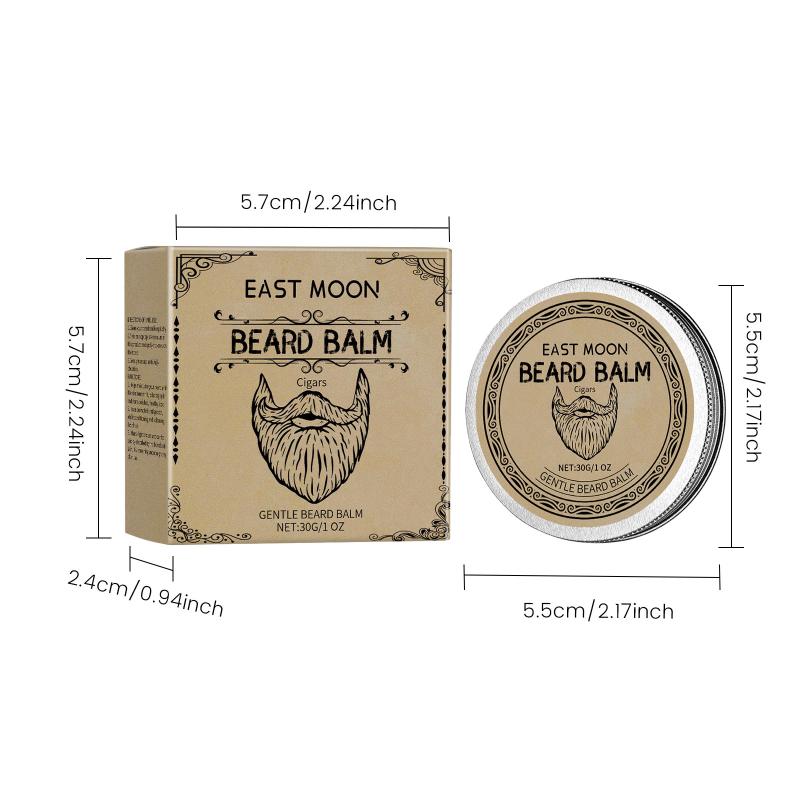 East Moon Men'S Beard Wax Care Improve Smooths Gentle Smooth Moisturize Soften Deep Conditioner Styling Beard Balm For Men