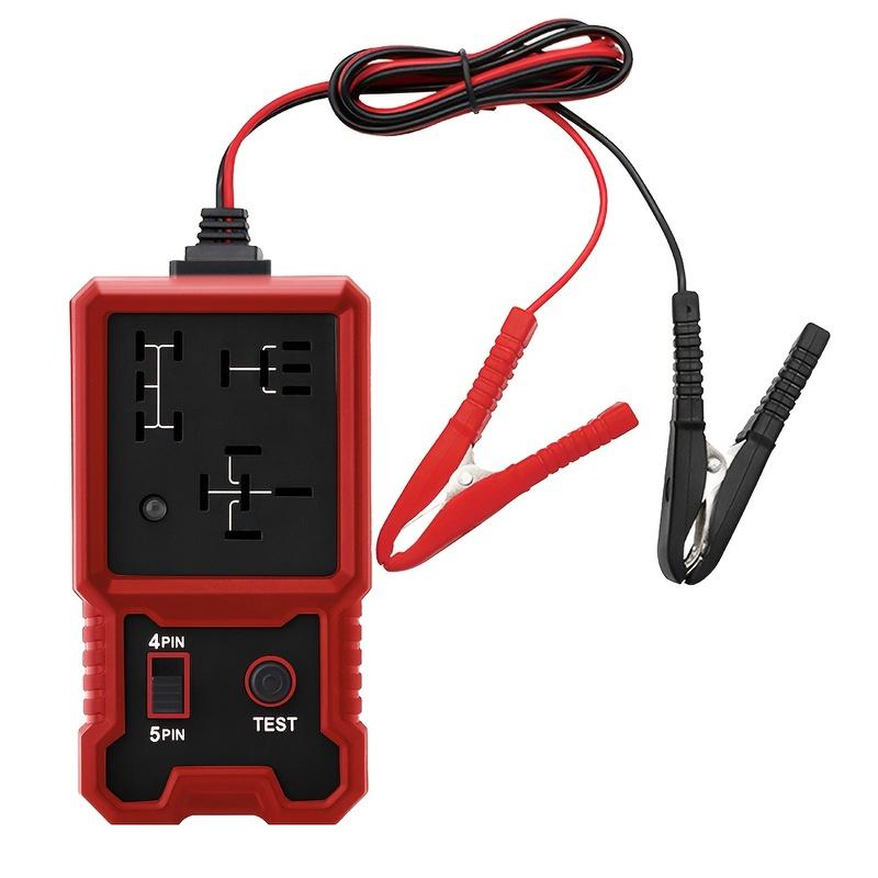 12V Car Relay Tester with Battery Clip - Universal 4/5 Pin Compatibility, Car Diagnostic Tool, Car Repair Kit, Durable and Sturdy, Car Diagnosis |