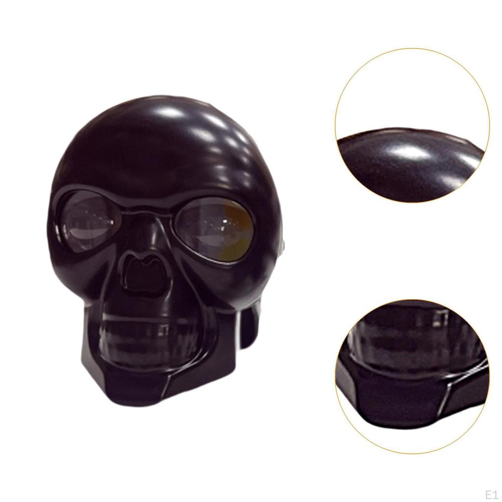 Motorcycle LED Skull Headlight Accessories Easy To Install Replace Driving Fog Light