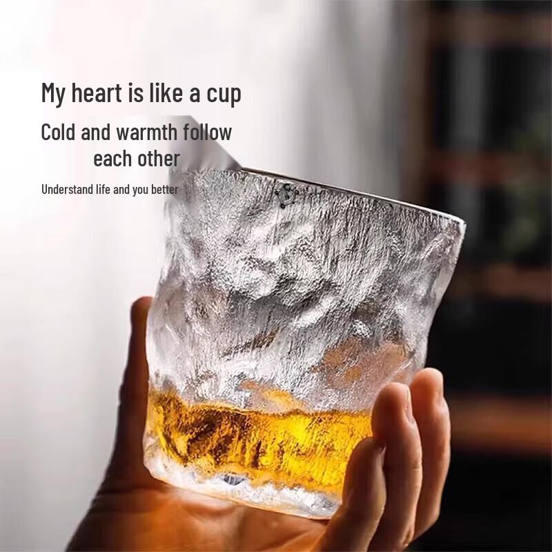 Set of 6 Glacier Pattern Glass Drinking Cups
