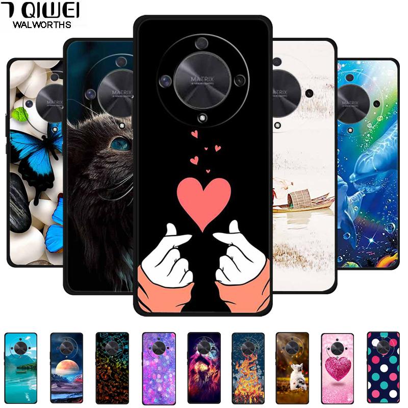 For Honor X9b 5G Case Luxury TPU Silicone Soft Phone Cover for Honor Magic6 Lite 5G Shockproof Shells Lovely Cartoon Funda Shell