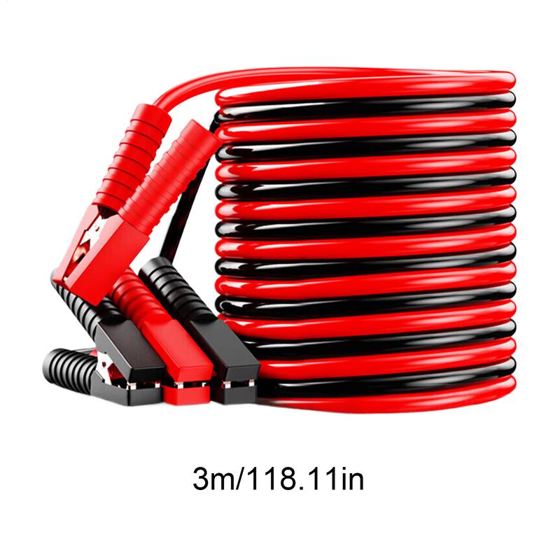 Jumper Cables Booster Battery Cables Safety Assistance With Alligator Clips Roadside Accessories For 12V 24V Battery Car Trucks